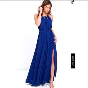 Lulu’s Cobalt/Royal Blue Maxi Dress